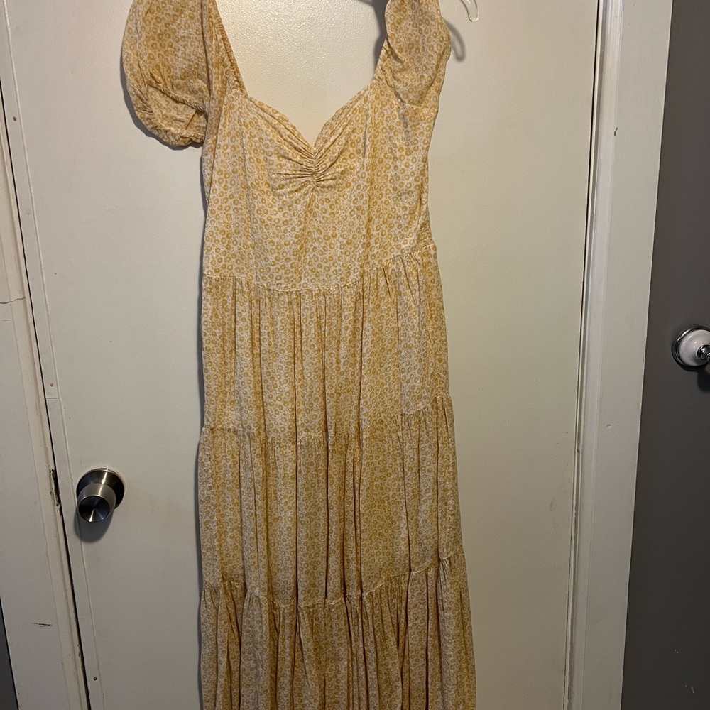 Billabong Yellow Floral Maxi Dress